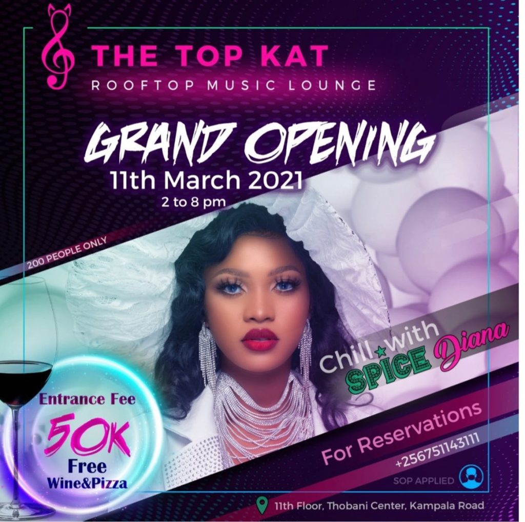 Spice Diana Opens up Topkat bar and Restaurant