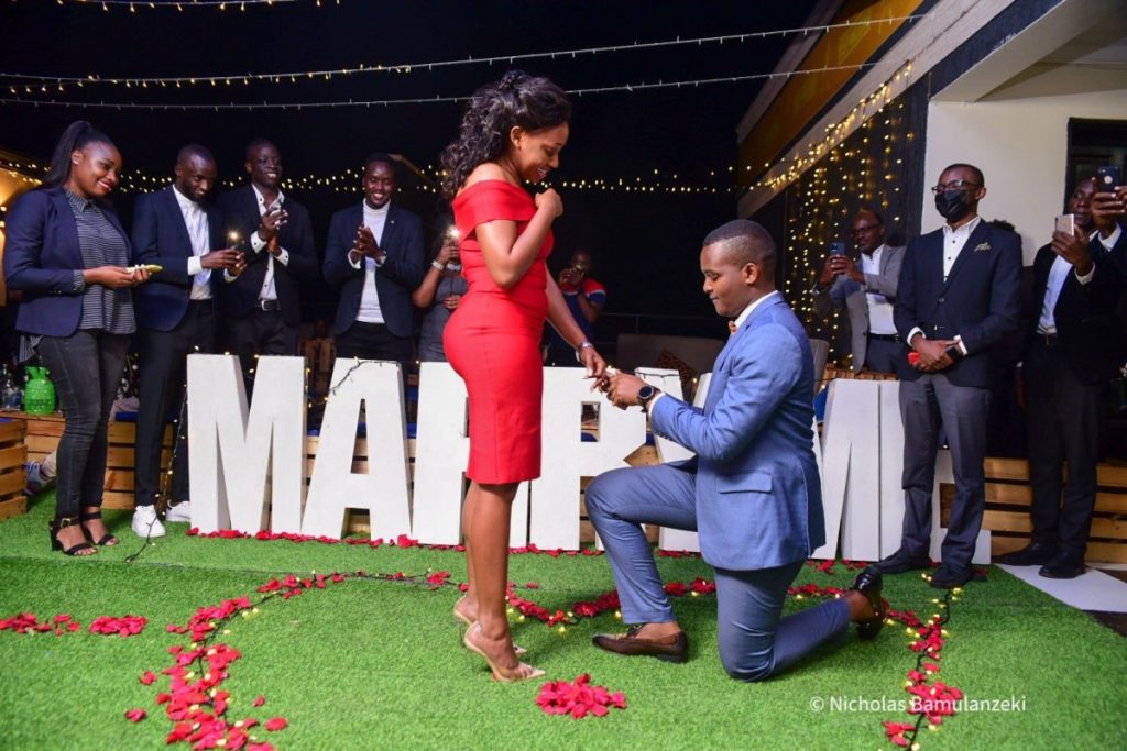 canary Mugume proposes to girlfriend Sasha Ferguson
