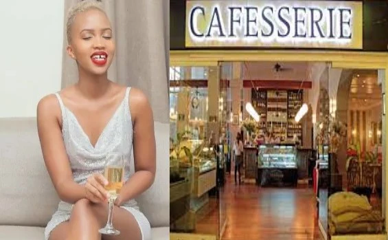 Sheila Gashumba Makes a Scene at Cafesserie Restaurant